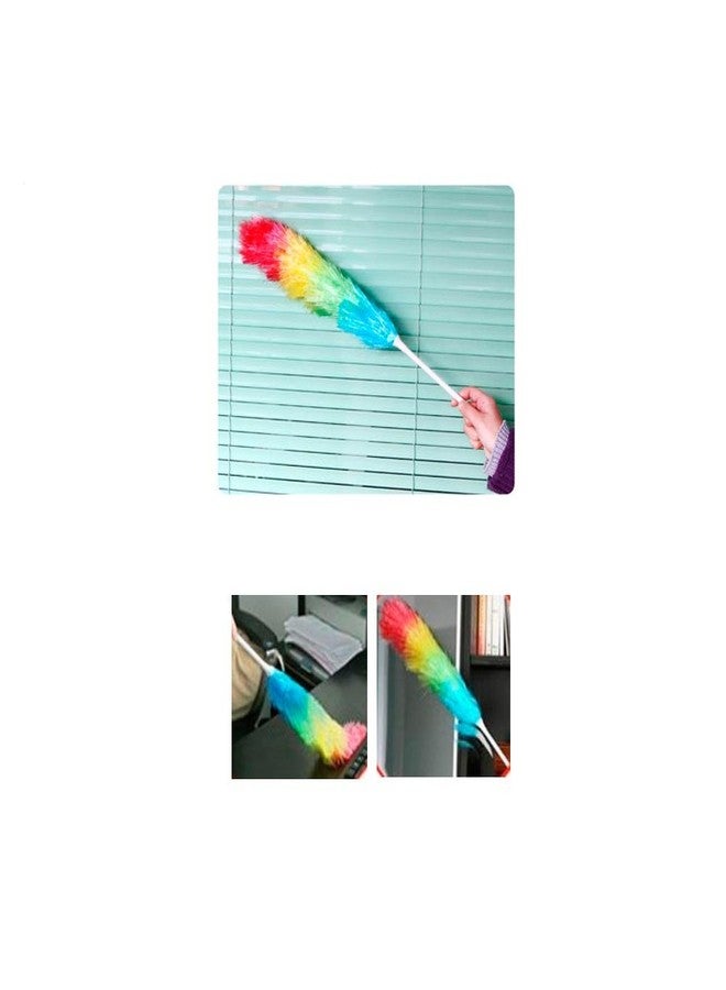 اي تي بي قطعة واحدة من منفضة غبار بلاستيكية ناعمة سحرية مضادة للكهرباء الساكنة لتنظيف نوافذ السيارات والمنازل، قابلة للتمديد بطول 28 بوصة، بألوان قوس قزح، قابلة لإعادة الاستخدام، لتنظيف الأسقف والمراوح والأثاث في المنزل والمكتب والمطبخ. - Image 5